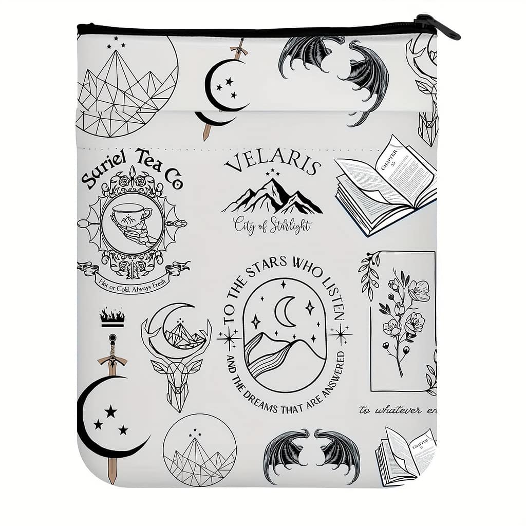 1pc Themed Book Sleeve, Book Cover Pouch Protector With Zipper, Book Covers For Paperbacks, Washable Fabric Book Cover, Book Lover Gifts Bible Covers Shop Online at Dubai Trades 2