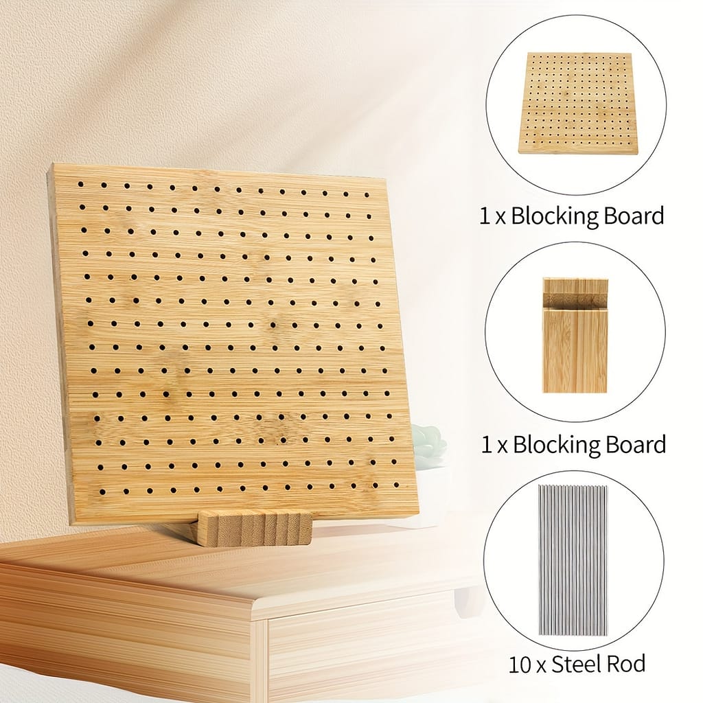 1set Bamboo Wooden Board For Knitting Crochet And Granny Squares Blocking Board For Knitting And Crochet Projects Handcrafted Knitting Stainless Steel Pins 7.8 Inches Arts, Crafts & Sewing Shop Online at Dubai Trades 2