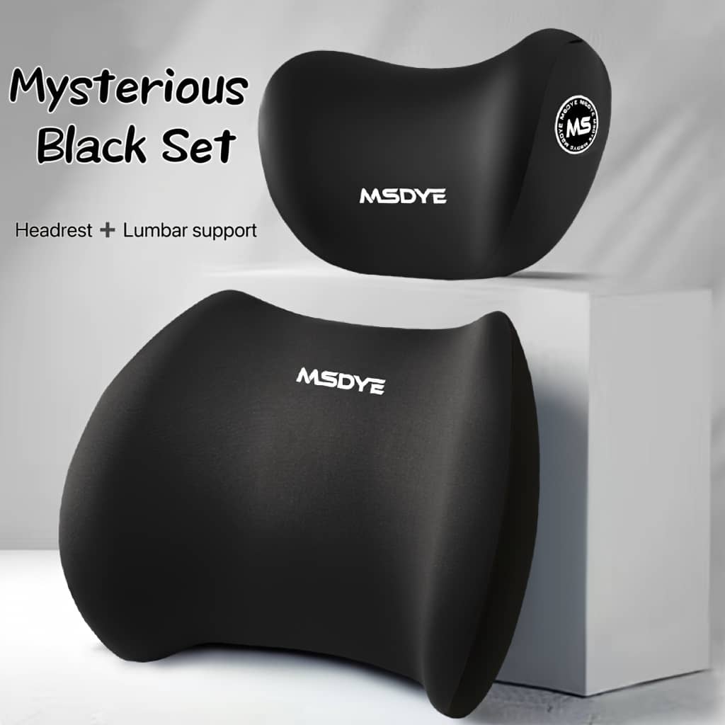 1set Car Headrest/lumbar Support Car Neckrest Lumbar Cushion Driver Seat Backrest Car Lumbar Support Lumbar Support Car Accessories Car Interior Set Seat Backrest Automotive Shop Online at Dubai Trades 2