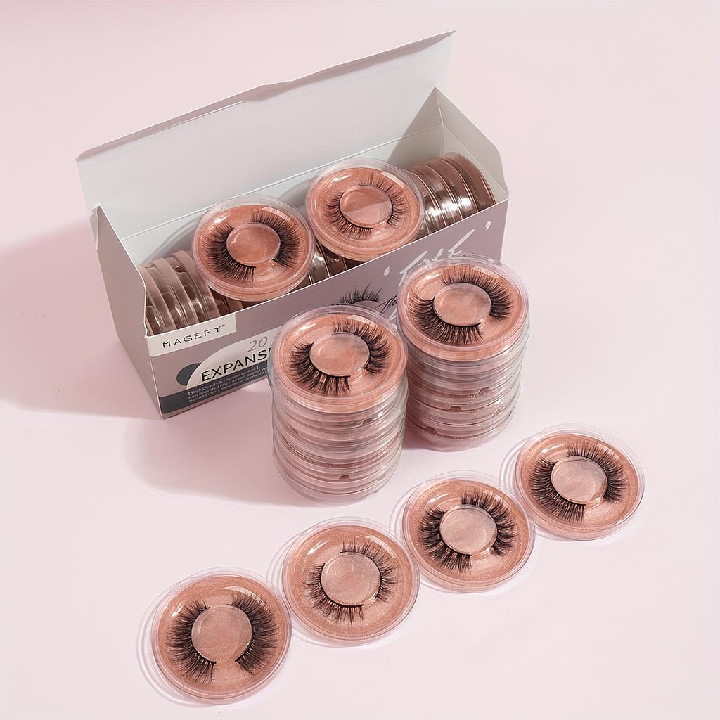20 Pairs False Eyelashes Set Natural Fluffy Curling Style Mixed Eyelashes For Daily Beauty & Personal Care Shop Online at Dubai Trades 2
