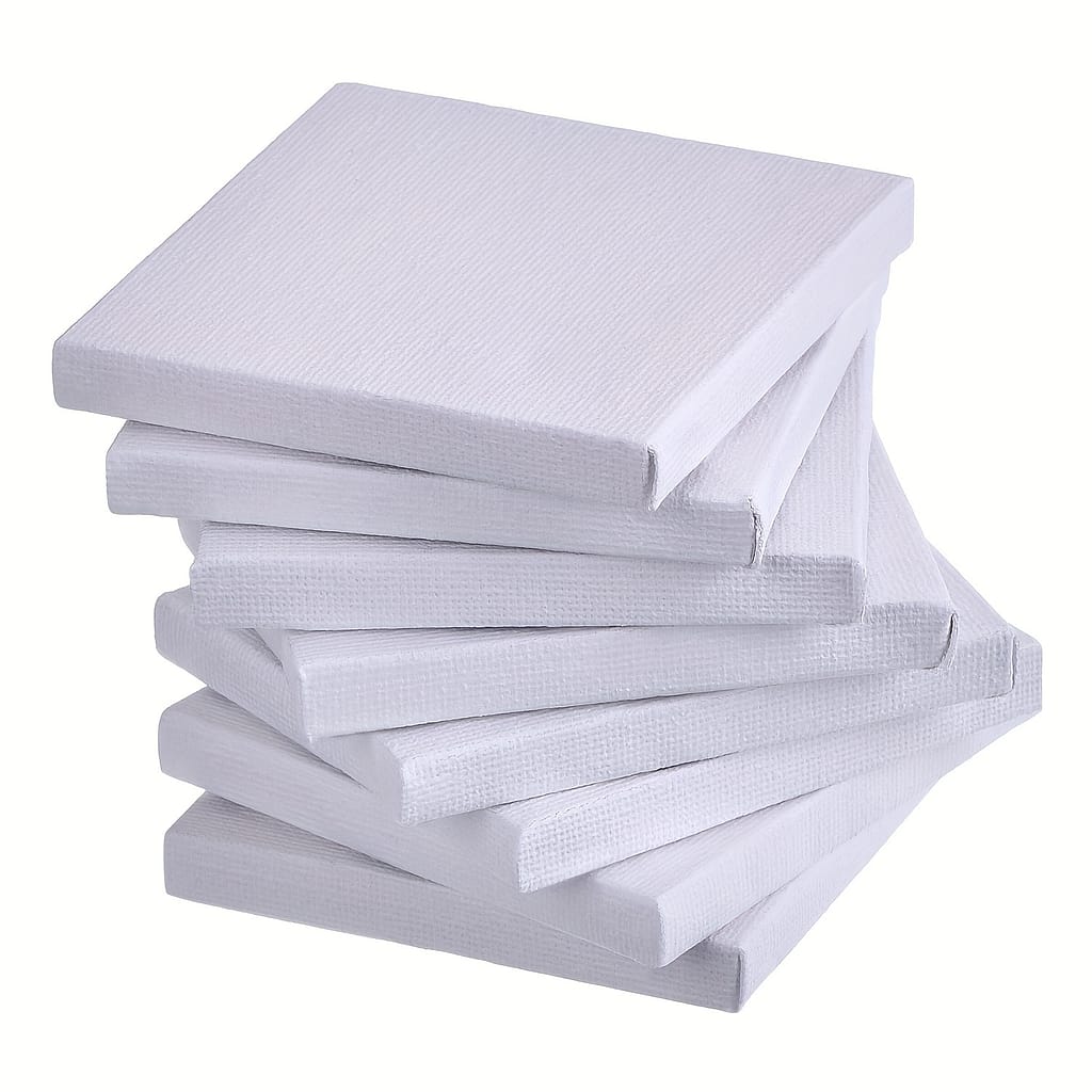 24-pack Mini Stretched Canvas Panels, Square Artist Canvas Boards For Painting, Art Canvas With Easel Display Arts, Crafts & Sewing Shop Online at Dubai Trades 2