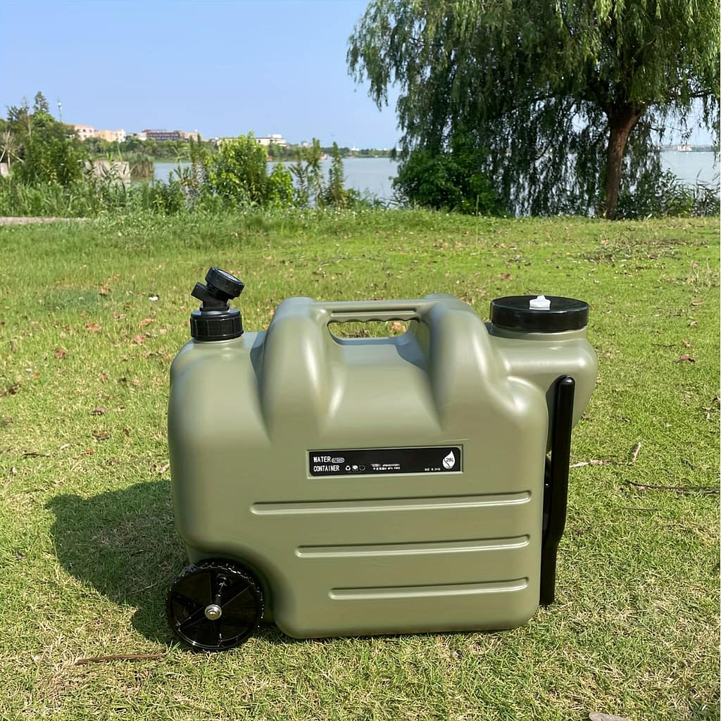 28l Portable Water Container With Wheels – Large Capacity, Pe Square For Camping, Hiking & Picnics Camping & Hiking Shop Online at Dubai Trades 2