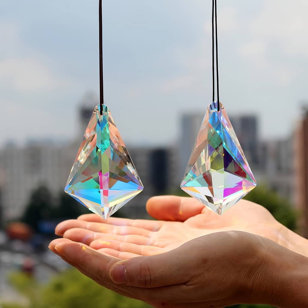 2pc K9 Hanging Prism Pendant Glass Beading Kit Arts, Crafts & Sewing Shop Online at Dubai Trades 2