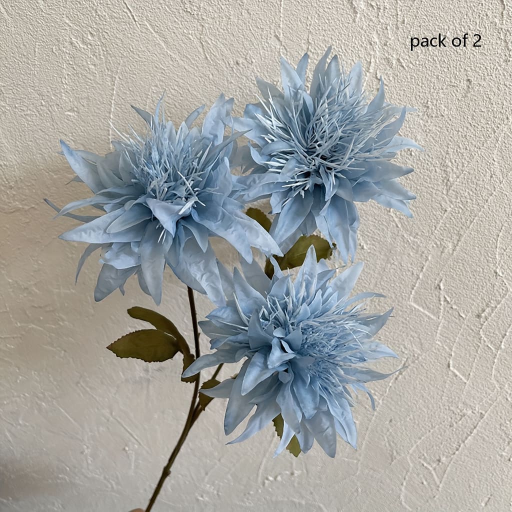 2pcs Elegant 3-head Anemone Artificial Flowers In Vibrant Colors – Wedding, Engagement, Home & Hotel Decorations – Polyester, Tabletop Display, No Container Needed Artificial Flowers Shop Online at Dubai Trades 2