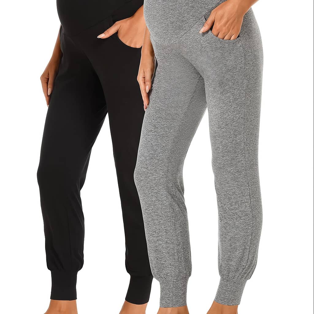 2pcs Maternity Casual Pants Elastic Sports Pants Spring And Summer Long Pants Spring Bound Foot Pants Maternity Clothes Summer Nine-inch Pants Clothing, Shoes & Jewelry Shop Online at Dubai Trades 2