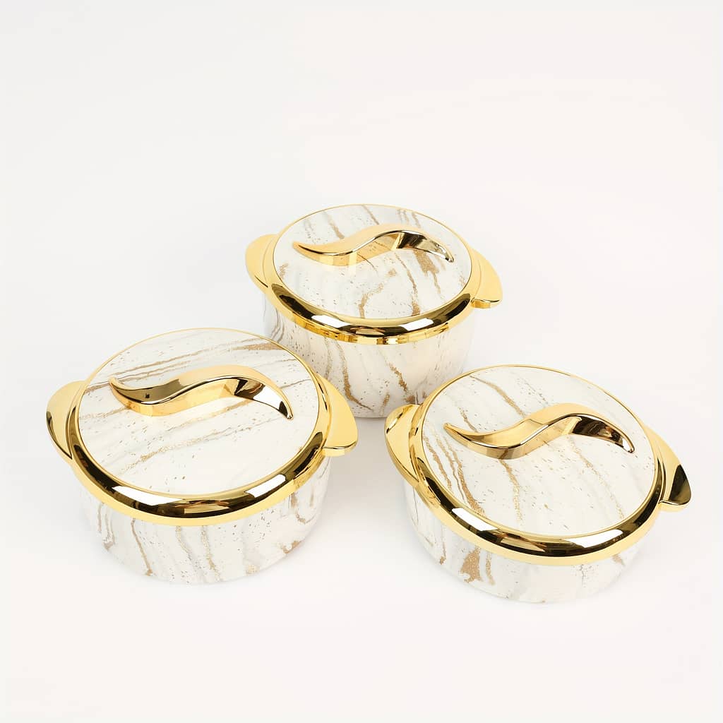 3-piece Food Warmer Set: Stainless Steel Containers With Lids For Hot And Cold Food Storage – 1.5l, 2l, 2.5l Sizes Chafing Dishes Shop Online at Dubai Trades 2