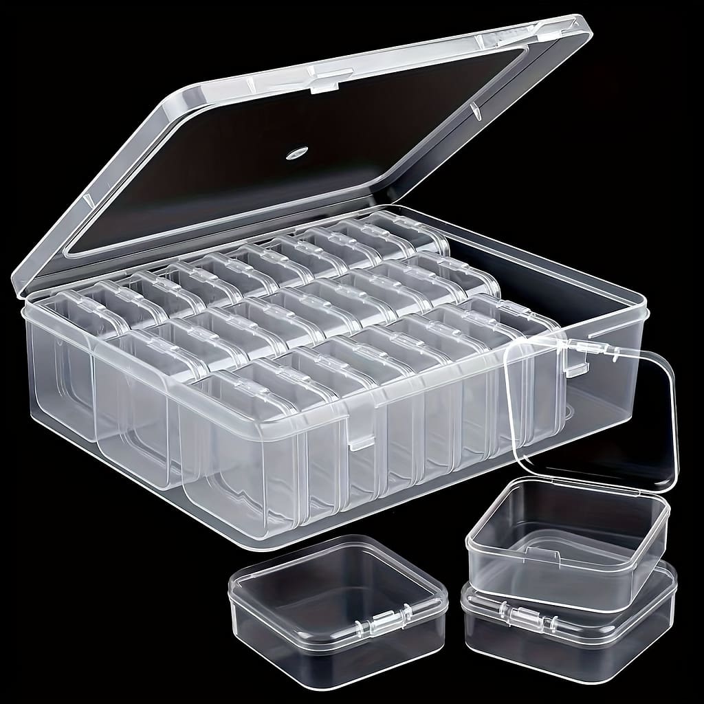 30-compartment Clear Plastic Organizer Box With Small Storage Containers – Beads, Jewelry & Craft Supplies – Home Organization Solution, Small Items Arts, Crafts & Sewing Shop Online at Dubai Trades 2