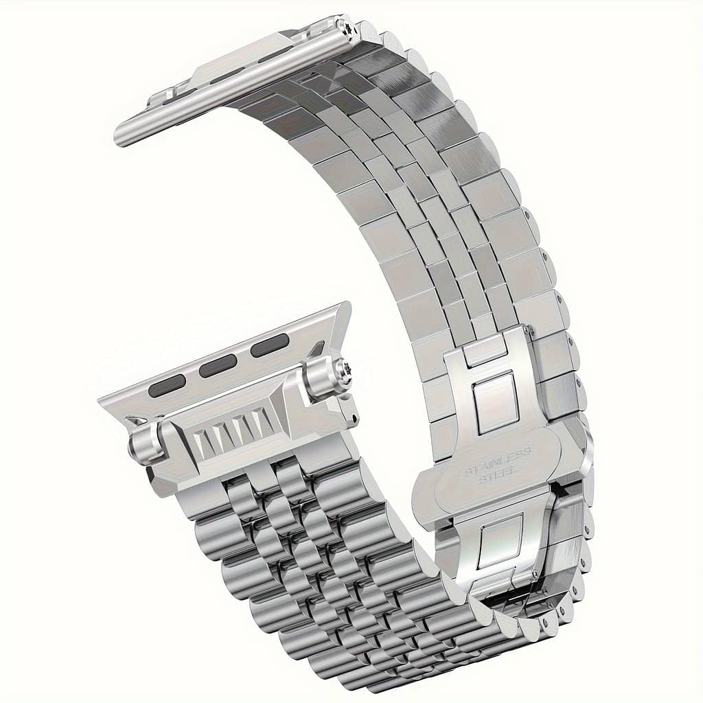 316l Stainless Steel Connector Strap For Watch Bands, Premium Metal Band Compatible With /1 In Sizes 49mm, 46mm, 45mm, 44mm, And 42mm, Suitable For Series 10/9/8/se2/7/6/se/5/4/3/2/1. Accessories Shop Online at Dubai Trades 2