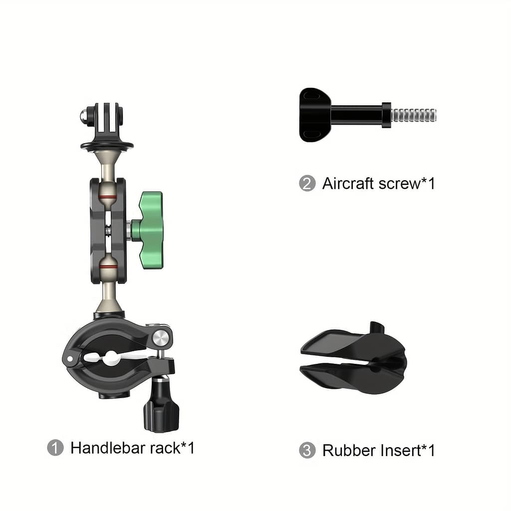 360° Motorcycle Bike Camera Stand Handlebar Mounting Bracket Aluminum Alloy Bracket For Hero10/9/8/7/6/5/ Camera Accessories Accessories Shop Online at Dubai Trades 2