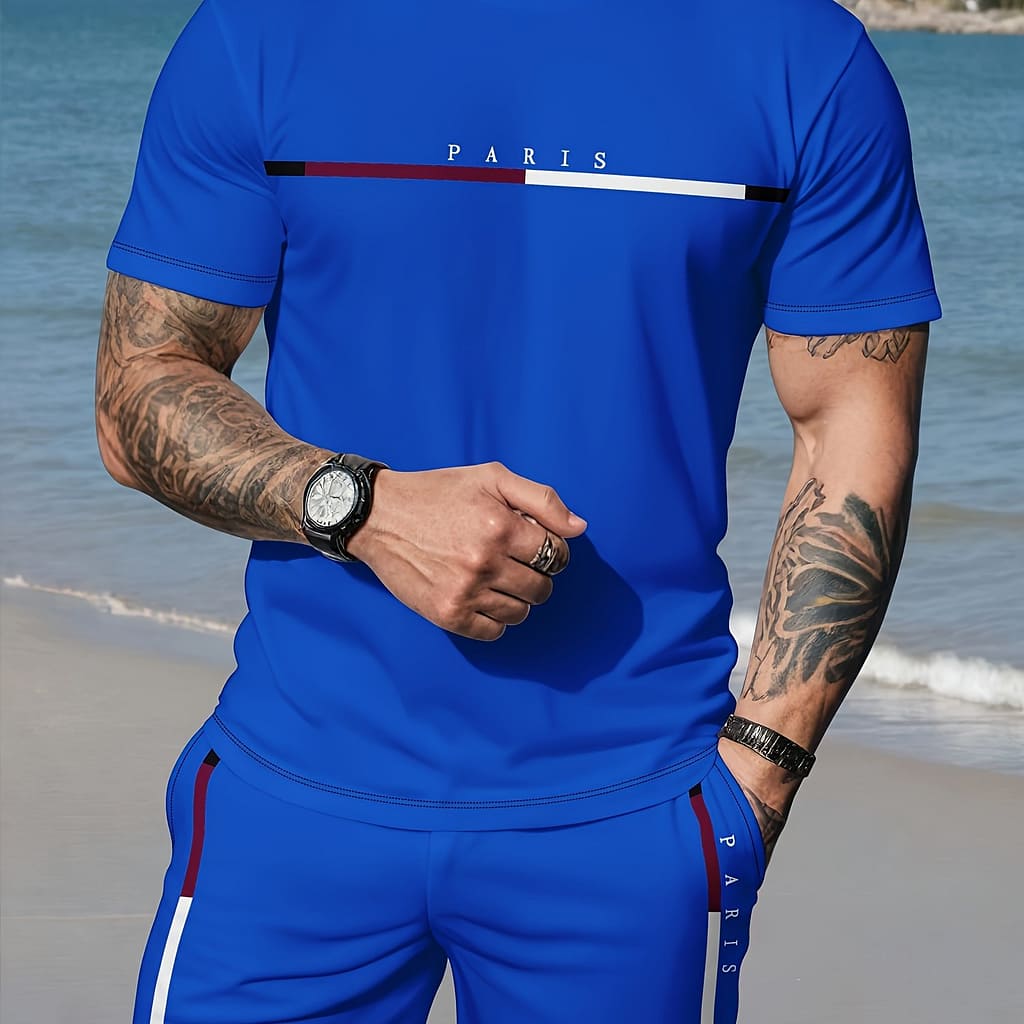3d Printed Short Sleeve Shorts Set Fashion Jogging Sportswear Personalized Men’s Clothing Clothing Shop Online at Dubai Trades 2
