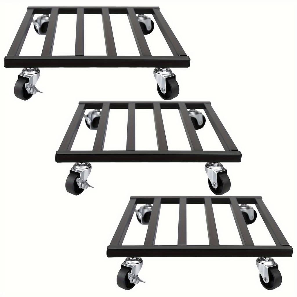 3pcs Heavy Duty Metal With Lockable Wheels – 10″ & 12″ Square Stands For Indoor/outdoor Use, To 150lbs Gardening & Lawn Care Shop Online at Dubai Trades 2