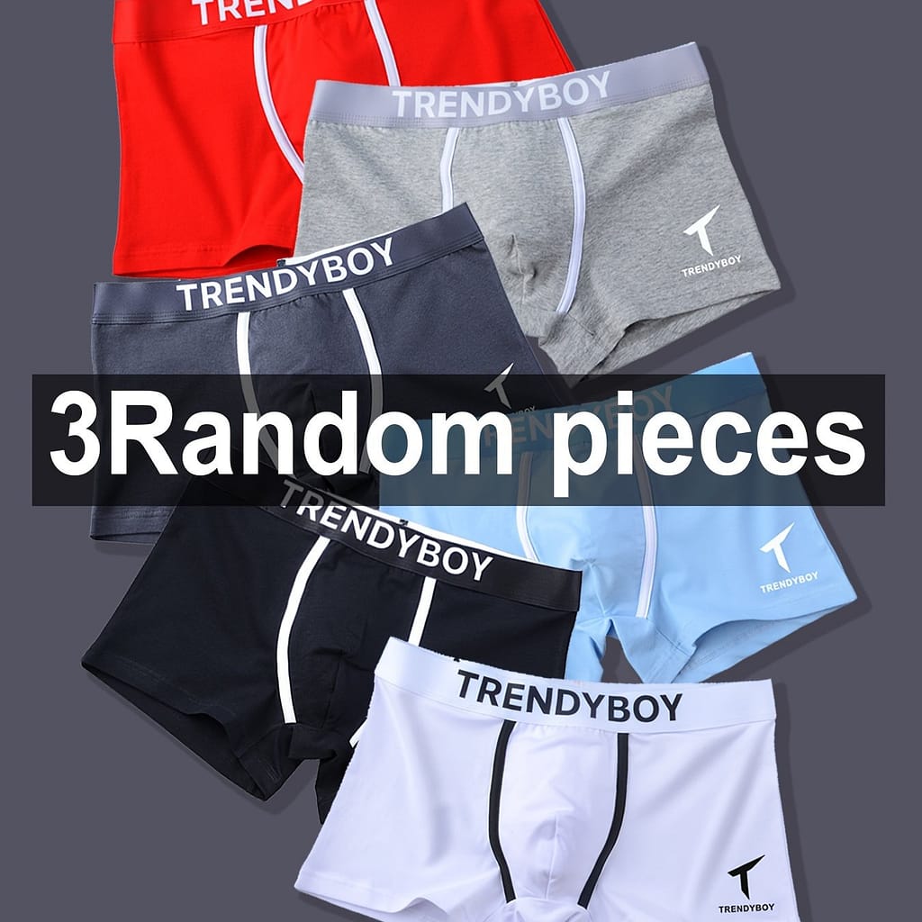 3pcs Men’s Breathable Soft Boxer Briefs – Stretchy, Fit With Geometric Pattern, Ideal For Casual Wear Boxer Briefs Shop Online at Dubai Trades 2