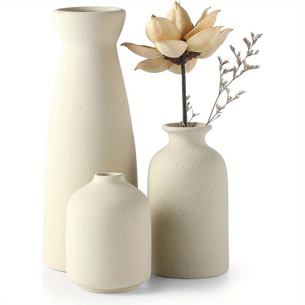 3pcs Set Of Ceramic Vases Home & Kitchen Shop Online at Dubai Trades 2