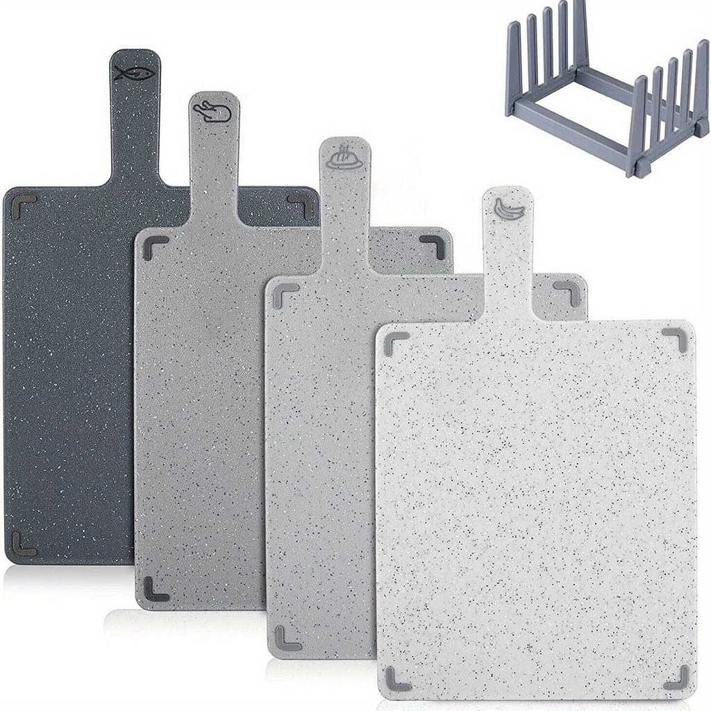 4-in-1 Kitchen Cutting Board Set With Detachable Stand – Bpa-free, Food-safe Plastic For Home & Restaurant Use Cutting Boards Shop Online at Dubai Trades 2