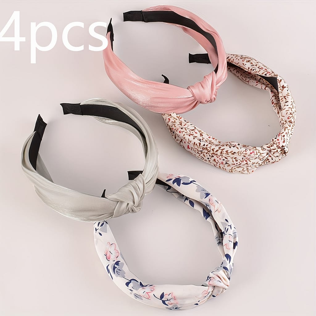 4pcs Women’s Floral Fabric Headbands – Basic Vintage Style Fashion Hair Accessories Set Clothing, Shoes & Jewelry Shop Online at Dubai Trades 2