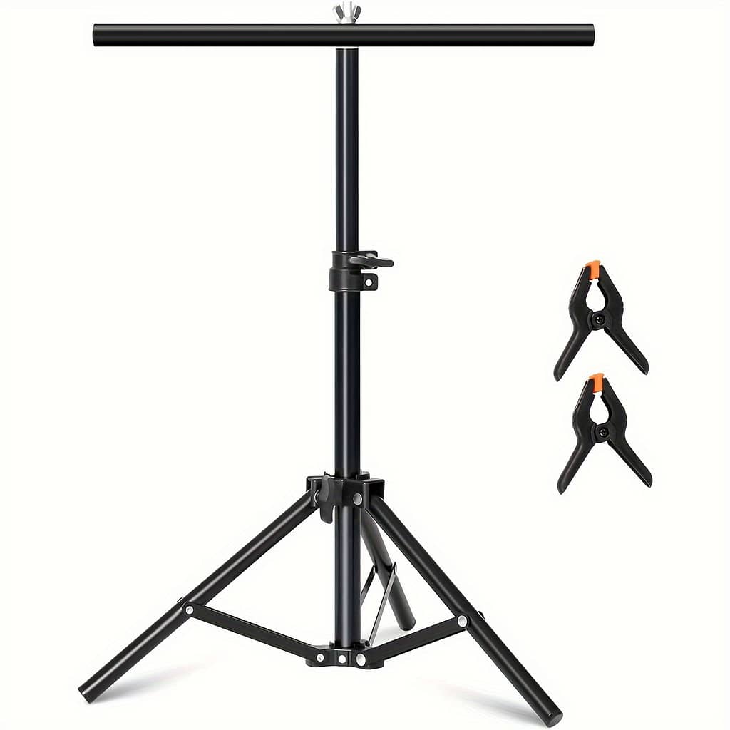 68cm/27 Inches Tabletop Photography Backdrop Stand Stands Mini Holder For Desktop Background Paper, Background Support Stand With 2 Clamps Background Support Equipment Shop Online at Dubai Trades 2