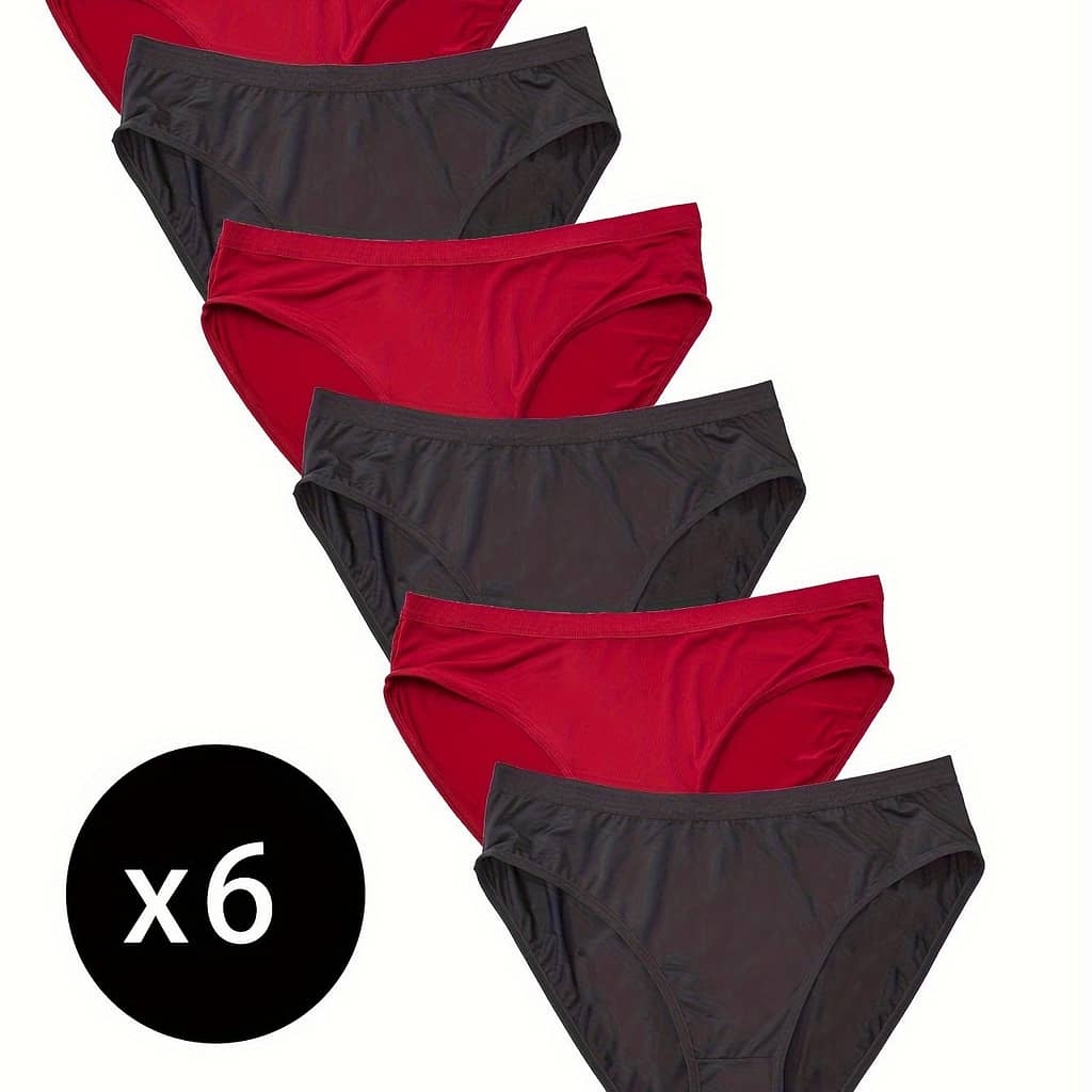 6pcs Plus Size Women’s High-waist Panties – Seamless, Stretchy & Breathable Nylon Underwear Clothing, Shoes & Jewelry Shop Online at Dubai Trades 2