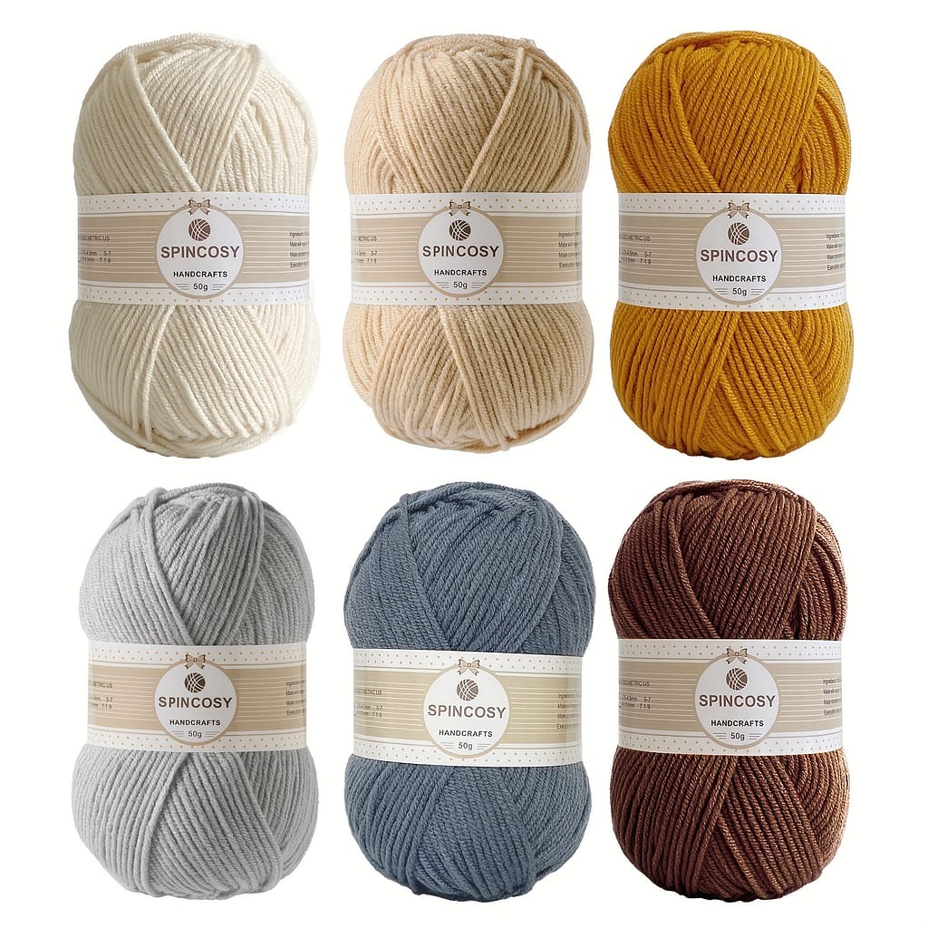 6pcs/pack Beginner Crochet Yarn, , 100% Polyester Crochet Yarn , Unisex Crochet Yarn For Hand Knitting Crocheting Hat Scarf Doll Bag Sweater 50g/pc Arts, Crafts & Sewing Shop Online at Dubai Trades 2