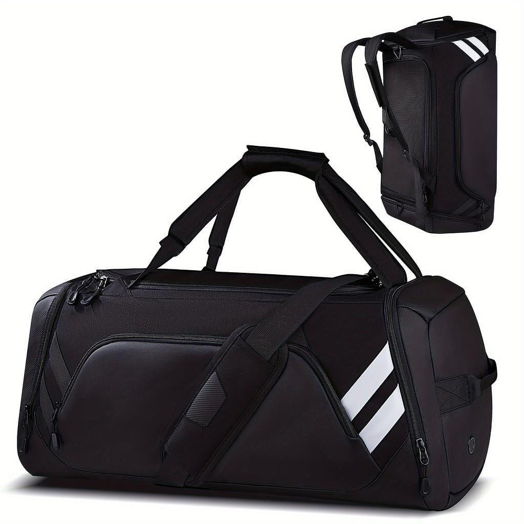 70l Sports Duffel Bag With Shoe Compartment, Wet Pocket, Oxford Cloth, Water-resistant, Zip Closure, Large Capacity Travel & Gym Bag For Men And Women – Black Gym Bags Shop Online at Dubai Trades 2