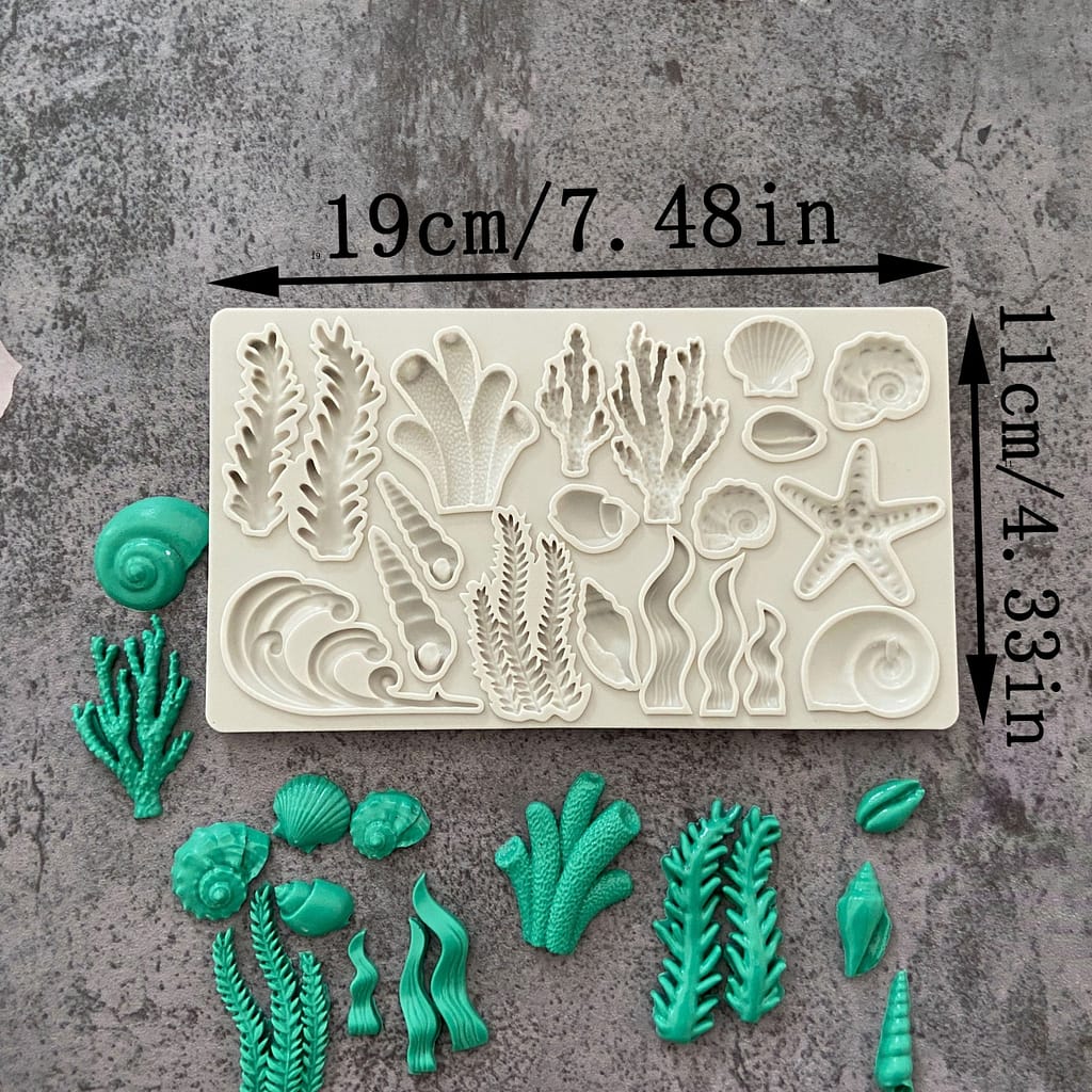 Algae Starfish Modeling Silicone Mold Fondant Mould Cake Decorating Tools Chocolate Gumpaste Molds, , Kitchen Gadget Bakeware Shop Online at Dubai Trades 2
