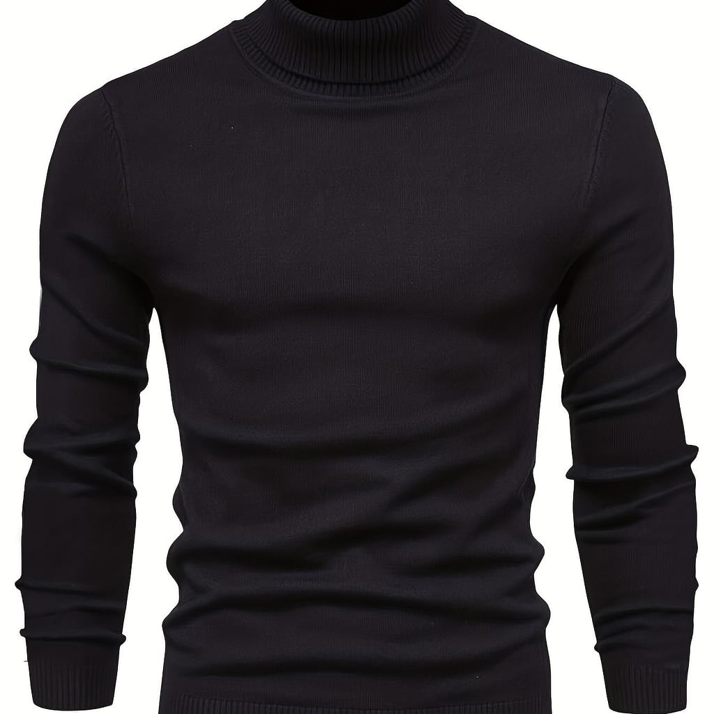 All Knitted Sweater, Men’s Casual Warm Slightly Stretch Lapel Neck Pullover Sweater For Men Clothing Shop Online at Dubai Trades 2