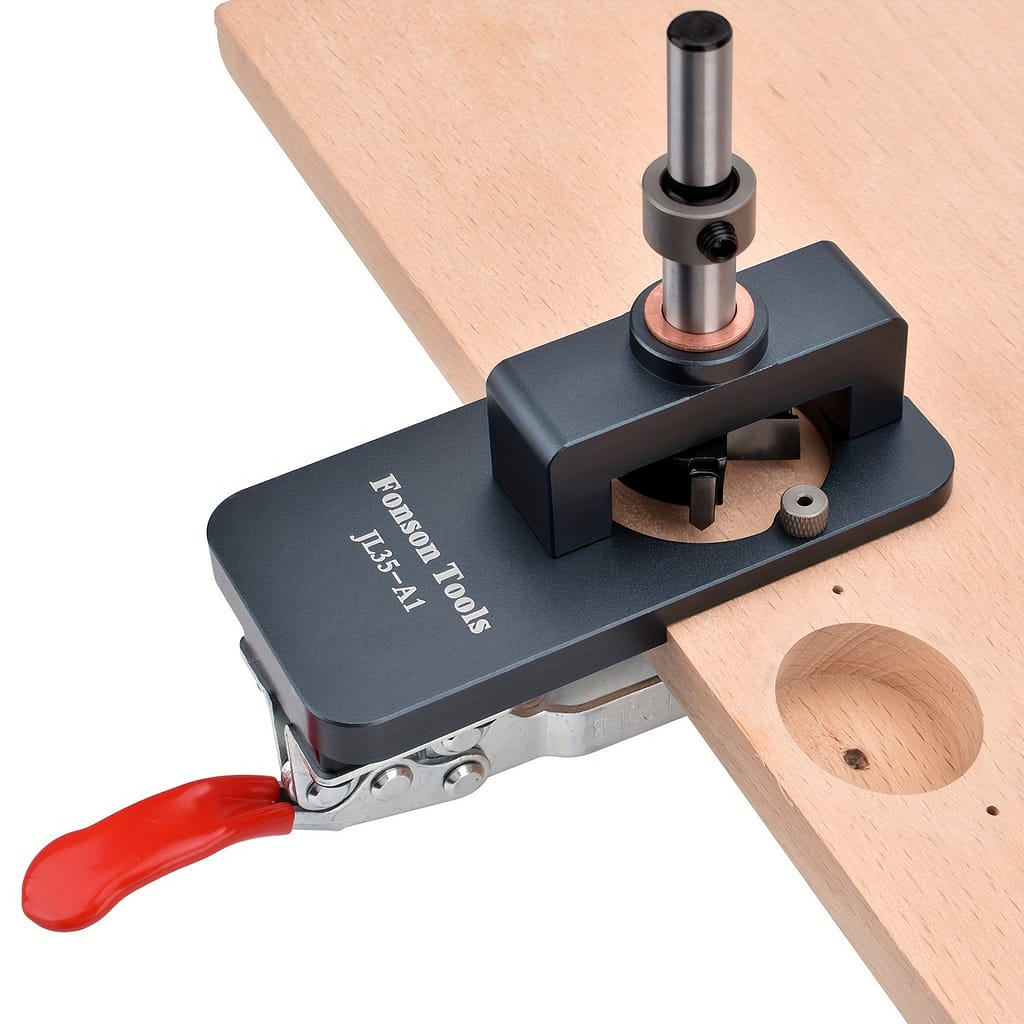 Aluminum Alloy 35mm Hinge Jig, Woodworking Drill Guide Hole Puncher, Carpenter Tool, Metal Construction, No Electricity Required Jig Accessories Shop Online at Dubai Trades 2