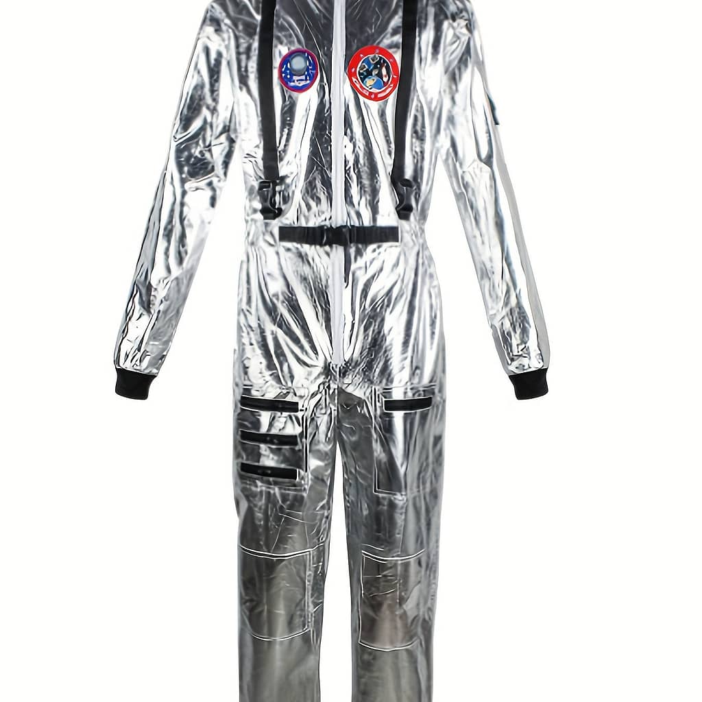 Astronaut Costume For Adults – Space Halloween Outfit With Stand Collar, Machine Washable Polyester Clothing, Shoes & Jewelry Shop Online at Dubai Trades 2