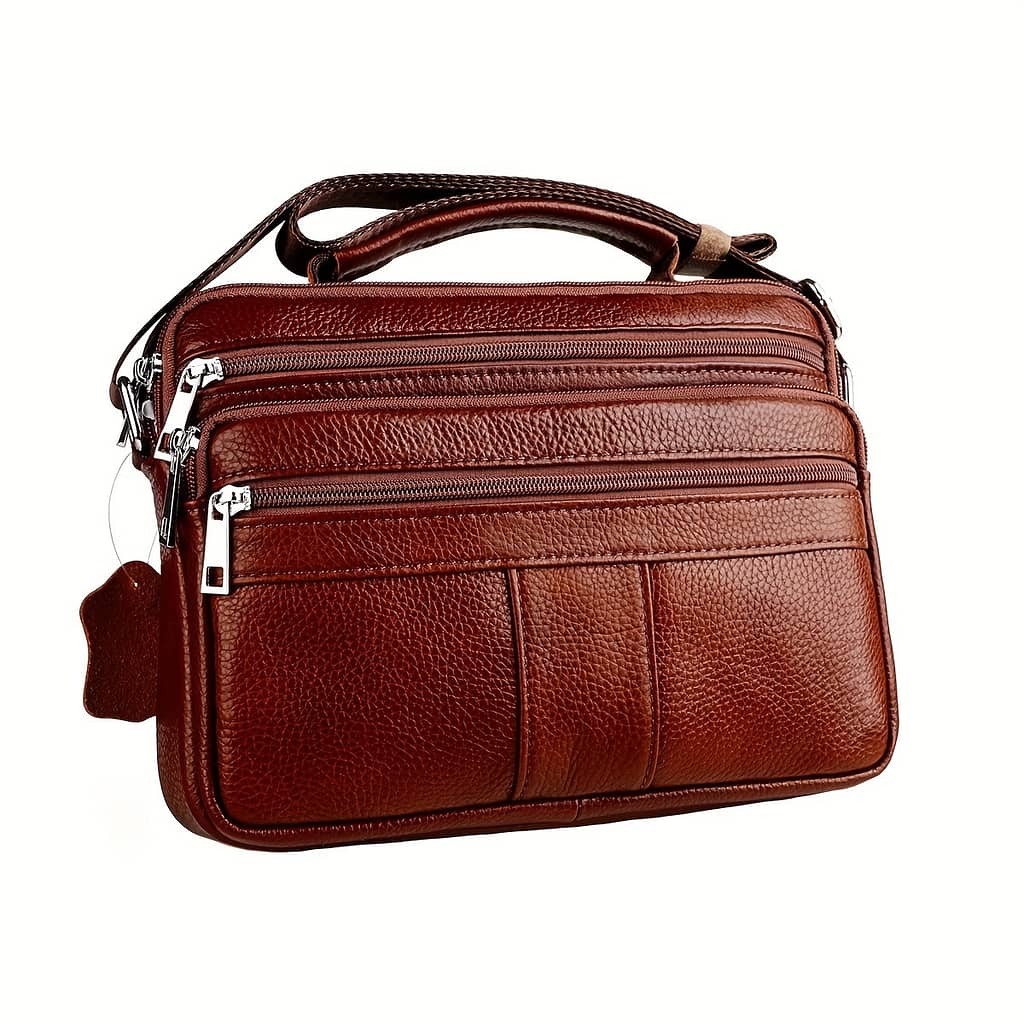 Business Briefcase, -functional Crossbody Handbag For Commuting & Business Trips, Top Cowhide Messenger Bag Clothing, Shoes & Jewelry Shop Online at Dubai Trades 2