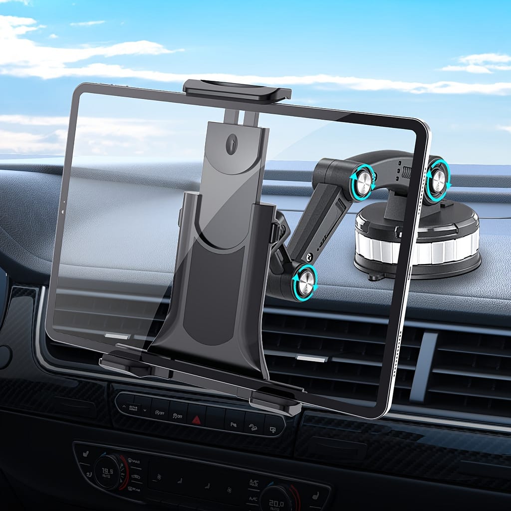 Car Tablet Phone Holder, Strong Suction – Suction Cup Tablet Holder, Suitable For 4-13 Inch Tablets Phones Accessories Shop Online at Dubai Trades 2