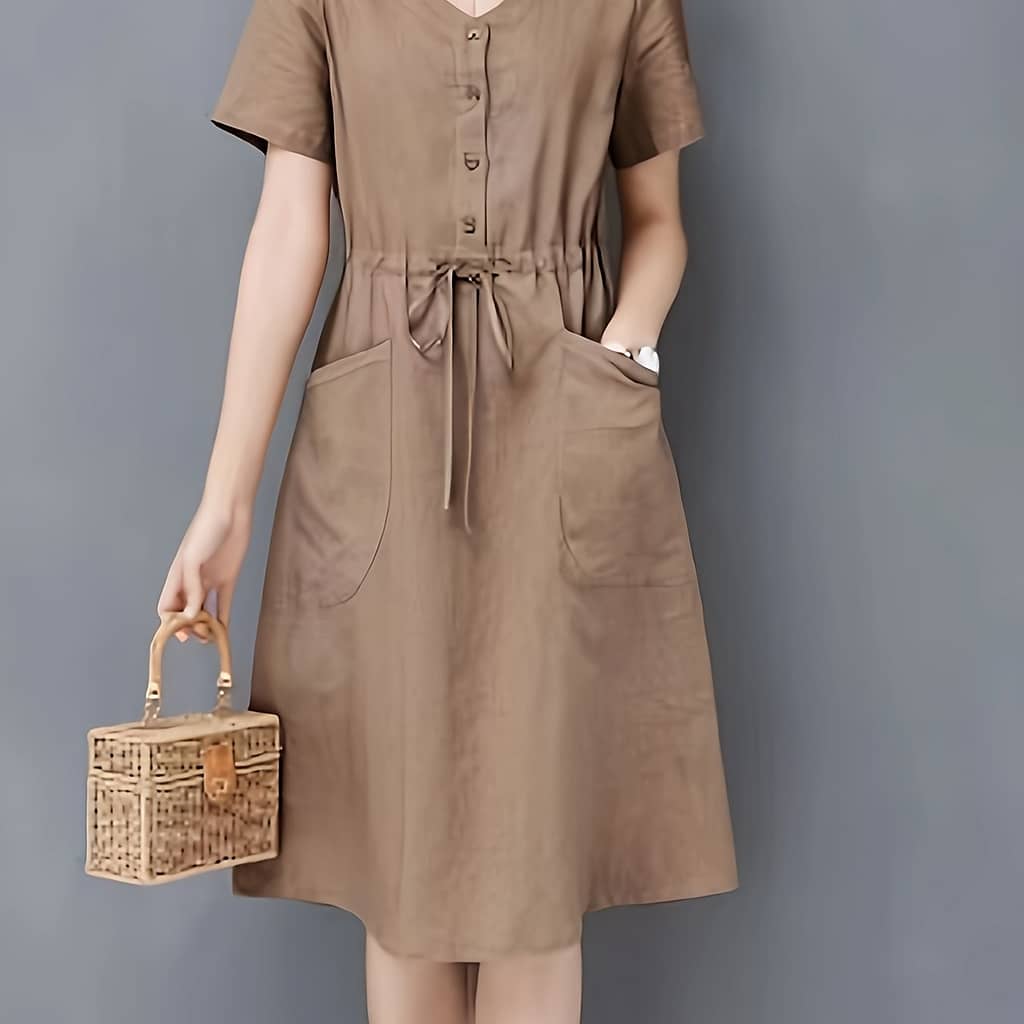 Casual Loose Linen Dress Clothing Shop Online at Dubai Trades 2