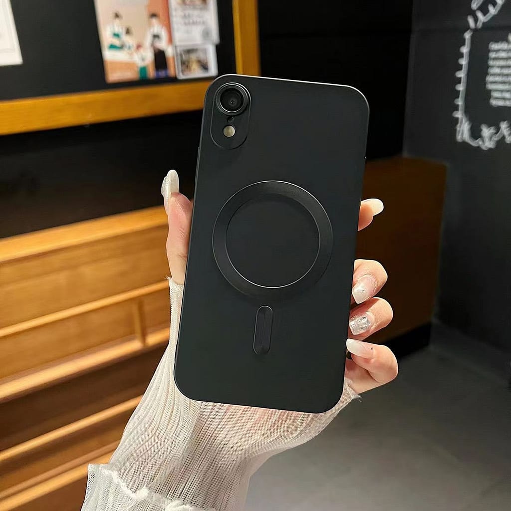 Compatible Tpu Case For Iphone Xr With Magnetic Wireless Charging Support – Shockproof Soft-touch Protective Cover Basic Cases Shop Online at Dubai Trades 2
