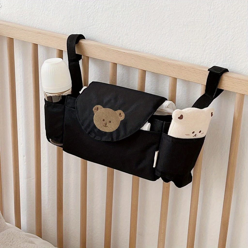 Cute Universal Korean Baby Stroller Storage Hanging Bag – Shelf Storage, Eva Artifacts, Mobile Phone Bottle, And More! Accessories Shop Online at Dubai Trades 2