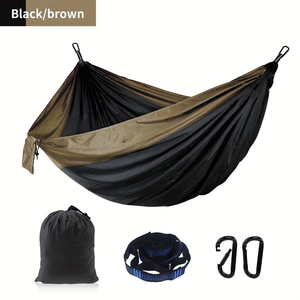 Double Hammock With Tree Straps And Buckles – Ready For Camping And Travel Camping & Hiking Shop Online at Dubai Trades 2
