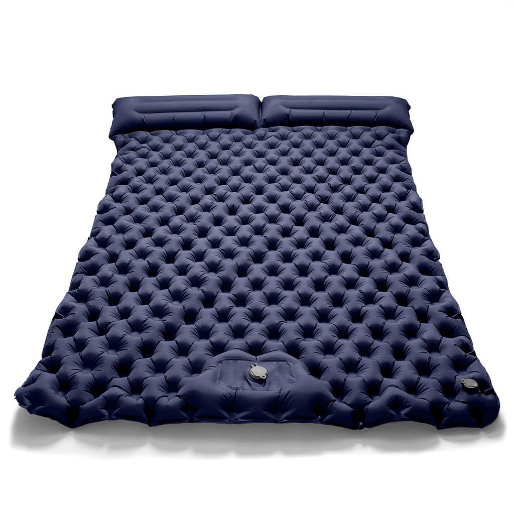 Double Inflatable Mattress With Built-in Pillow Pump Outdoor Sleeping Camping Air Mat For Camping Air Mattresses Shop Online at Dubai Trades 2