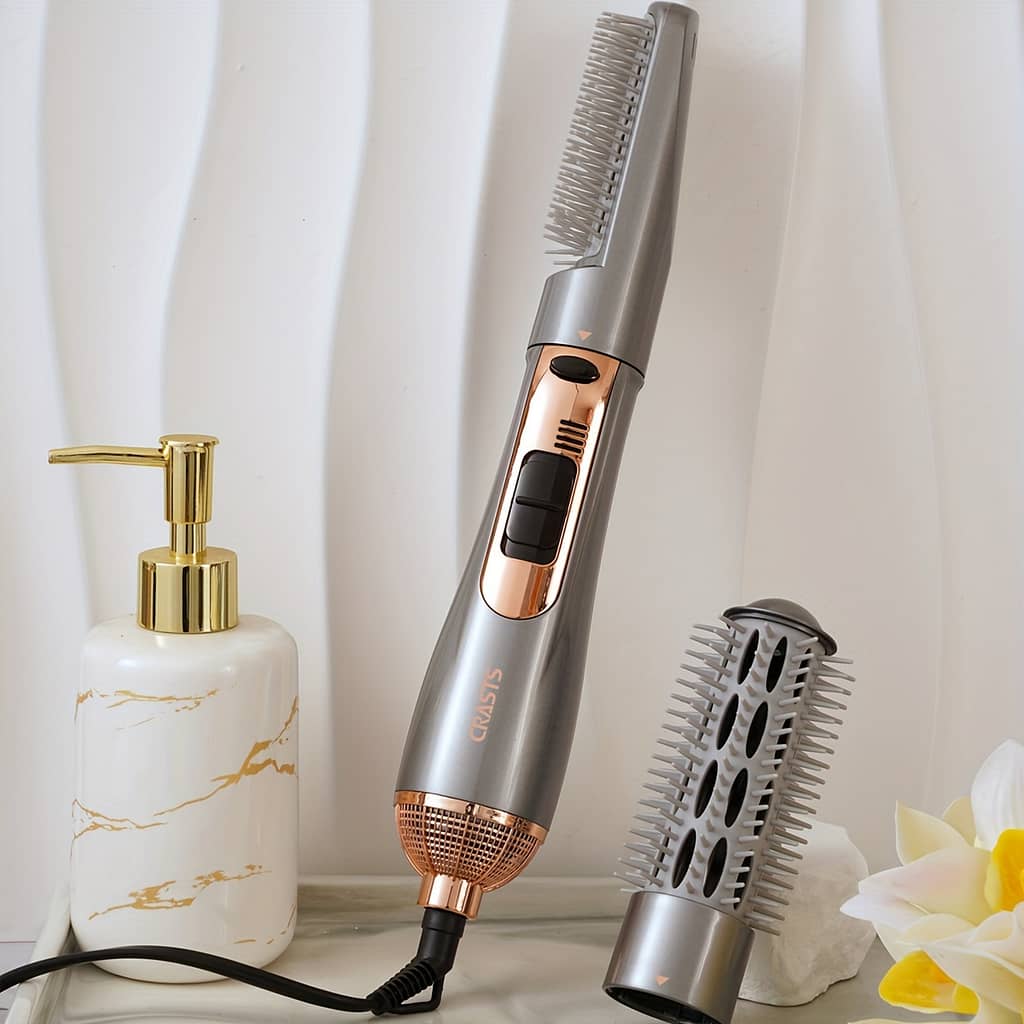 Dryer Brush 2-in-1 Dual- Straight Curling Brush Hair Styling Brush For All Hair Types Beauty & Personal Care Shop Online at Dubai Trades 2