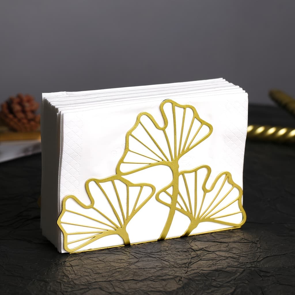 Elegant Metal Ginkgo Leaf Napkin Holder – Dining & Coffee Tables, Kitchen Decor, Ideal For Restaurants, Hotels, Cafes Food Service Equipment & Supplies Shop Online at Dubai Trades 2