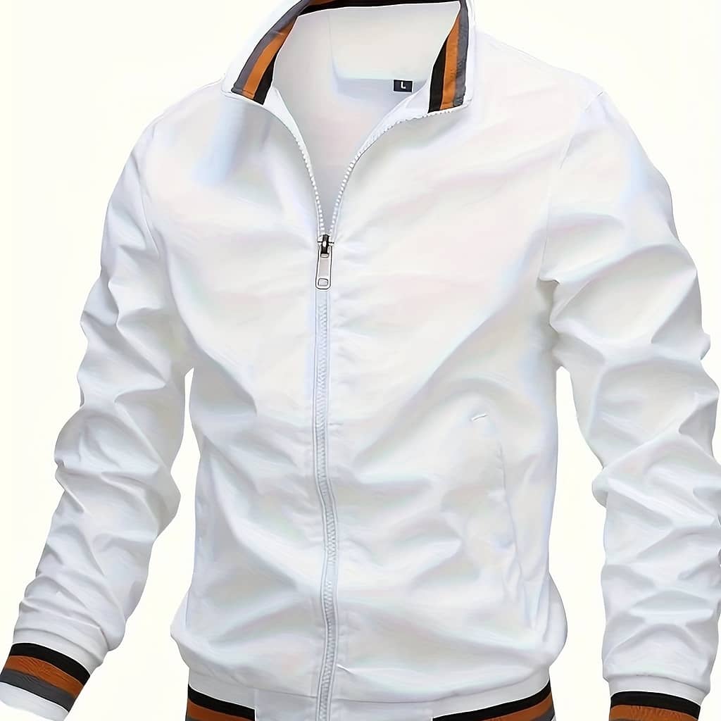 Fashionable And Casual Men’ Cardigan Zipper Long Sleeve Stand Collar Jacket, Comfortable And , Suitable For Dates, Suitable For Autumn And Winter Clothing, Shoes & Jewelry Shop Online at Dubai Trades 2