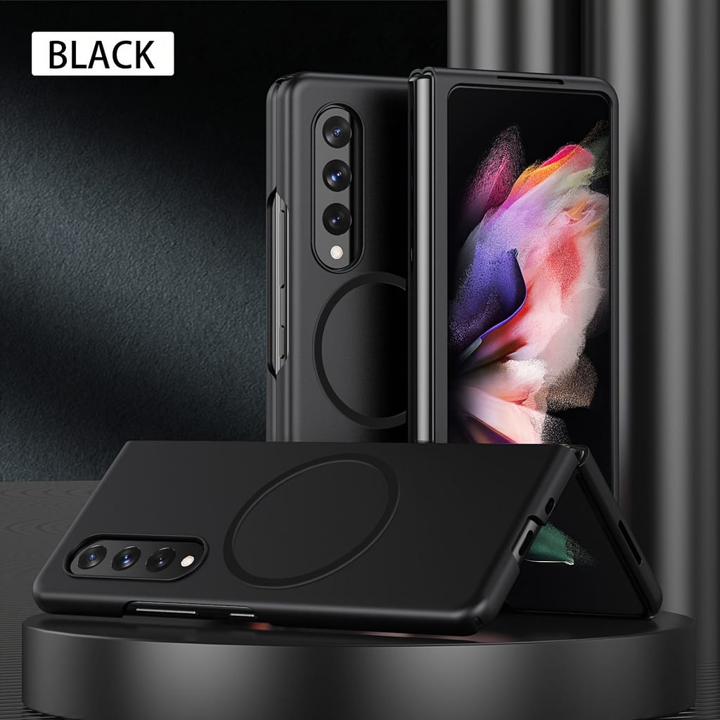 For Launch Of The Z Fold 6, Magnetic Phone Case Suitable Z Fold 3, Z Fold 4, Z Fold 5, And Z Fold 6, Featuring Feel And A Full Wrap Design In Solid Colors. Case & Cover Bundles Shop Online at Dubai Trades 2