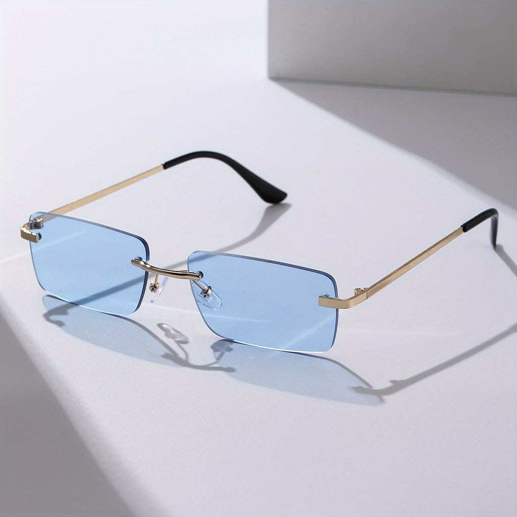 Frameless Rectangles For Women And Men – Glasses Fashionable Glasses Accessories Shop Online at Dubai Trades 2
