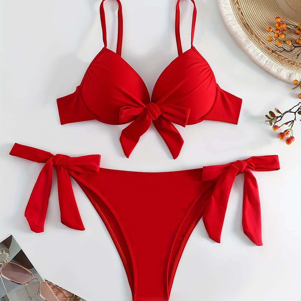 Gathered Hard Bikini Set Bikinis Shop Online at Dubai Trades 2