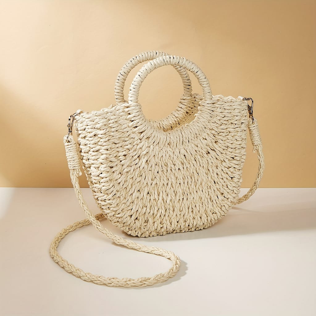 Hand-woven Beach Bag, Women’s Bohemian Handbag For Clothing, Shoes & Jewelry Shop Online at Dubai Trades 2
