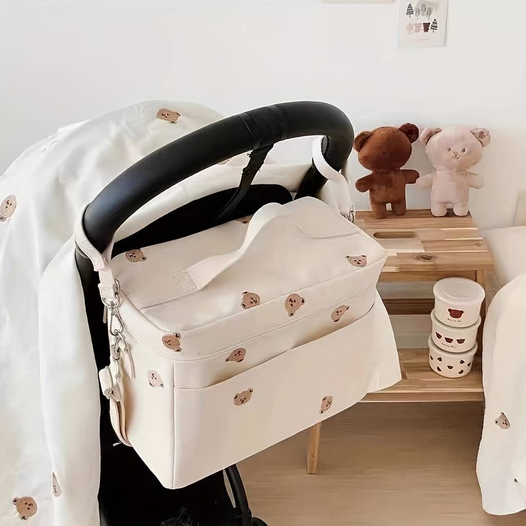 Ins Korean Style Children’s Bear Thermal Bag Children’s Stroller Storage Bag Parent Bag Portable Outing Bag Clothing, Shoes & Jewelry Shop Online at Dubai Trades 2
