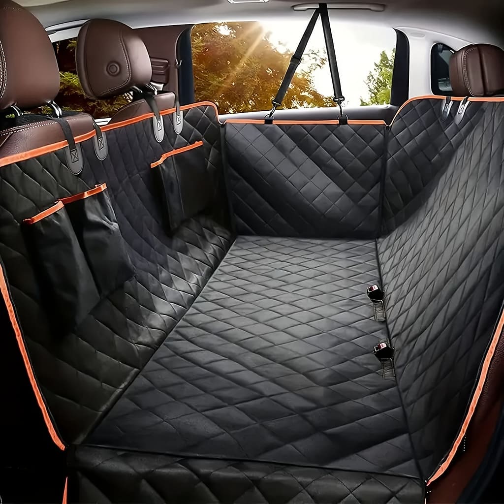 Large & Medium Dog Car Mat – Durable, Scratch-resistant Polyester Blend With 4 Storage Pockets, Suv Trunk, Pet |stylish Dog Accessories|durable Dog Mat Car Travel Accessories Shop Online at Dubai Trades 2