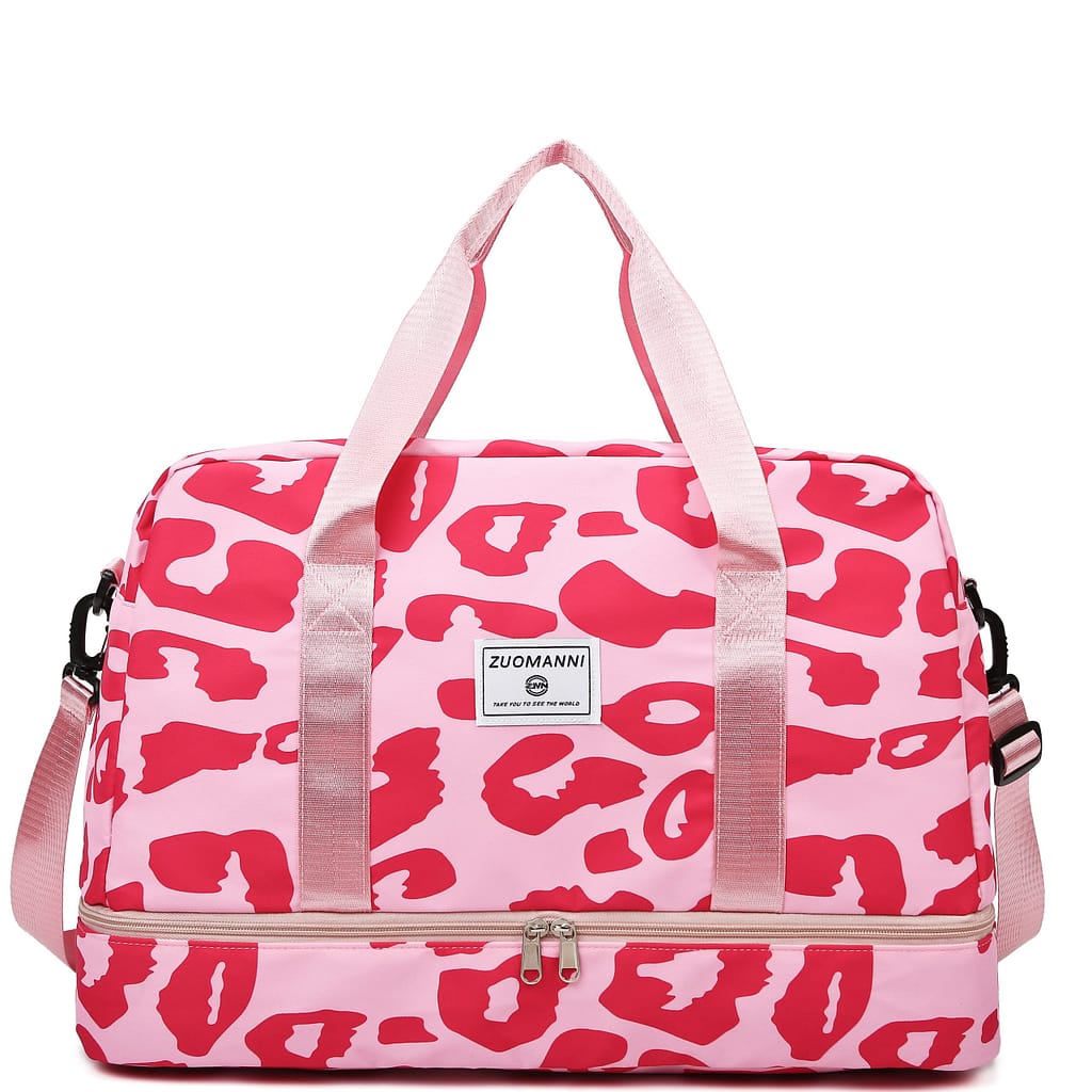 Leopard Pattern Travel Duffle Bag, Nylon Large Capacity Sports Gym Bag, Lightweight Carry On Luggage Clothing, Shoes & Jewelry Shop Online at Dubai Trades 2