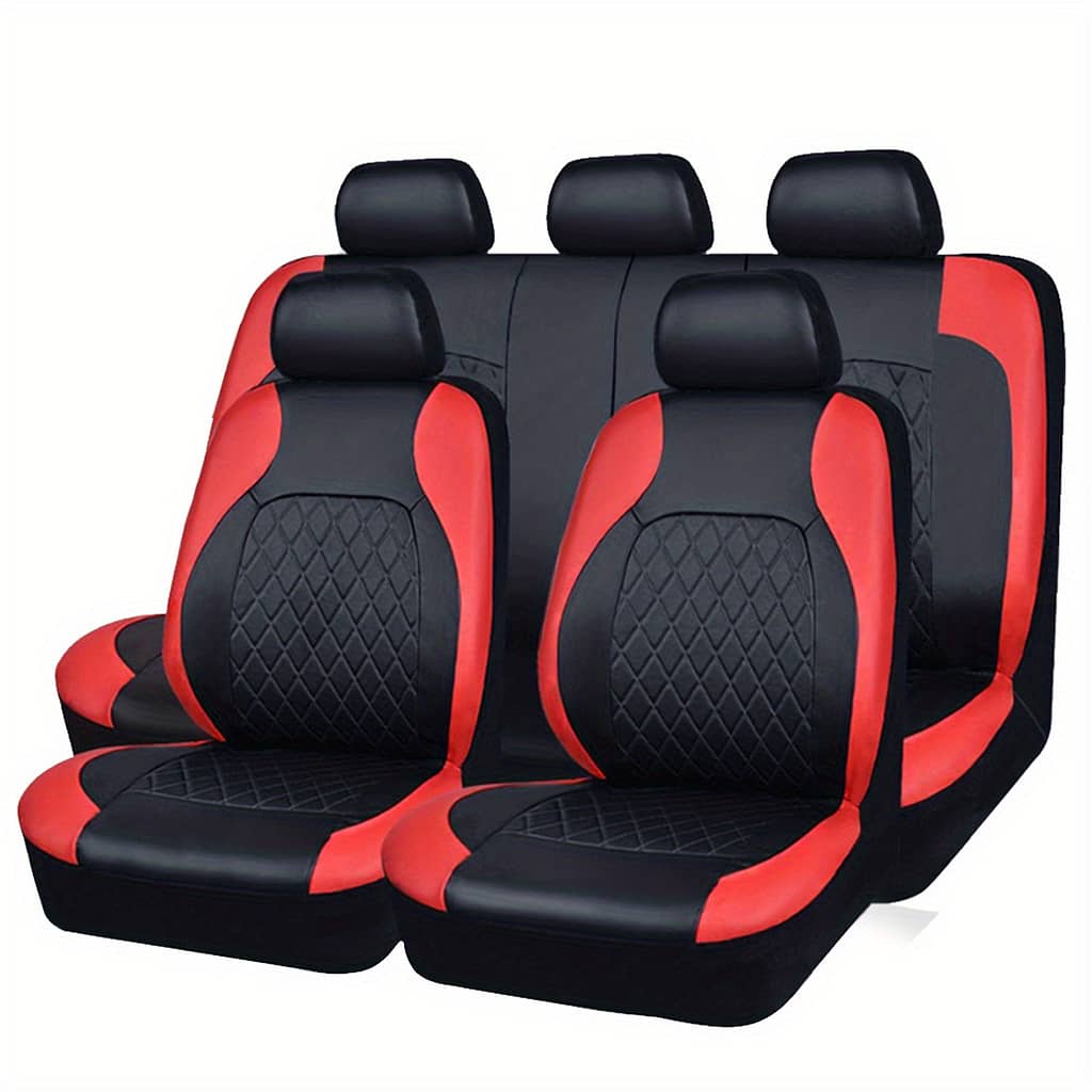 Luxury Quilted Pu Leather Car Seat Covers For 5-seater Vehicles Automotive Shop Online at Dubai Trades 2