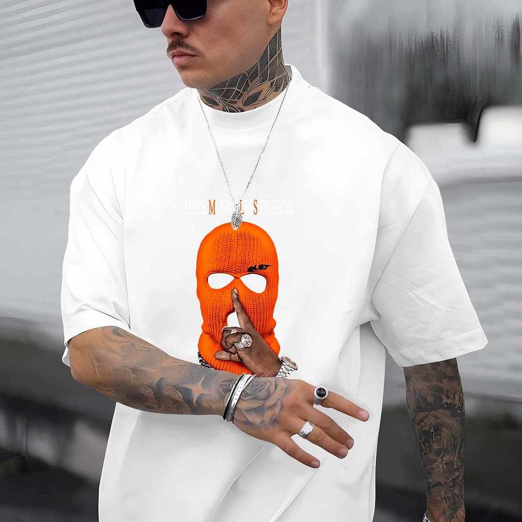 Men’ Casual T-shirt – Stylish Print Short Sleeve, Crew Neck, Breathable Polyester , Machine Washable – Summer Clothing Shop Online at Dubai Trades 2