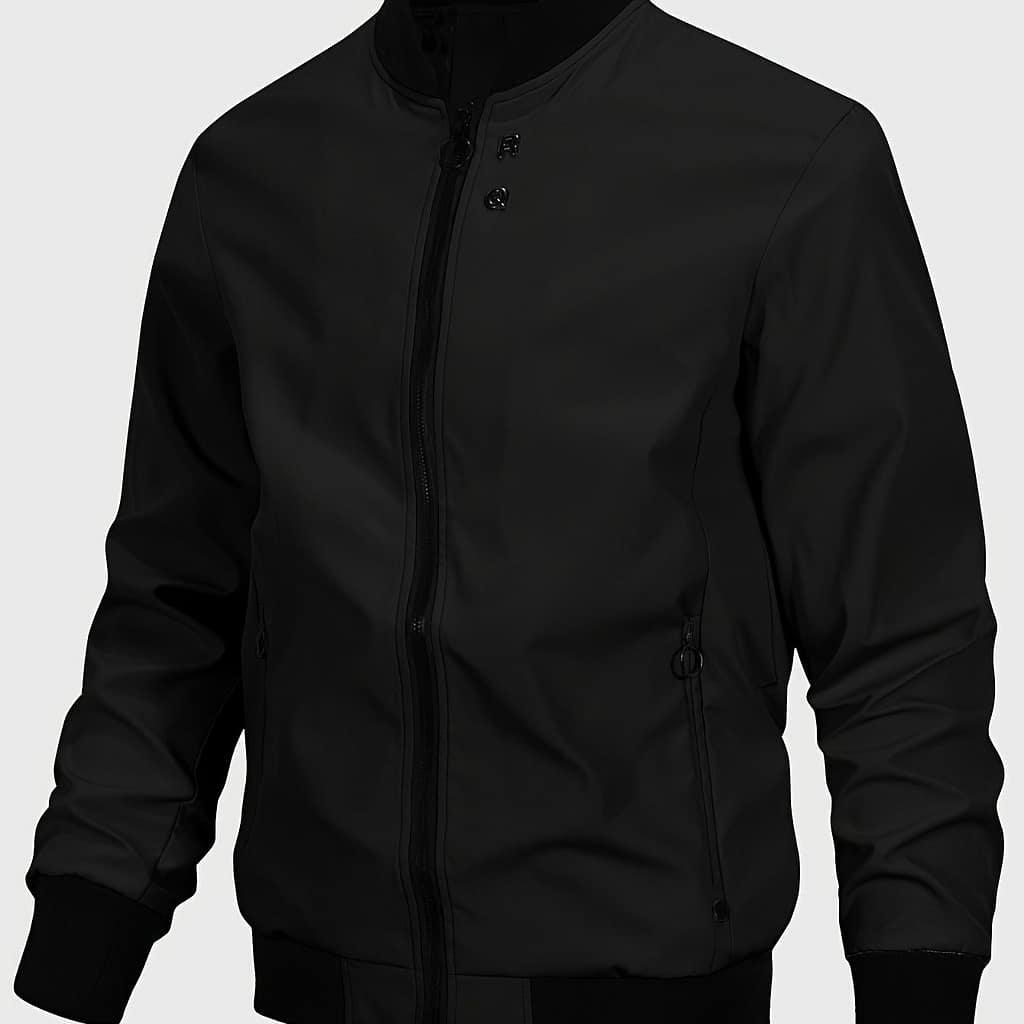 Men’ Long Sleeve Zip Up Stand Collar Jacket With Pockets, And Trendy Sports Jacket For Autumn And Winter And Outdoors Activities Clothing Shop Online at Dubai Trades 2