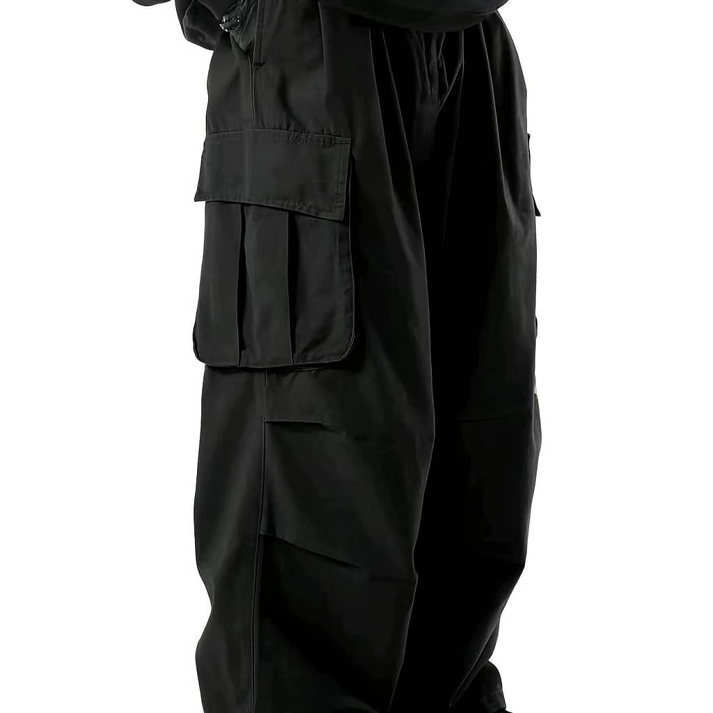 Men’ Loose Fit Baggy Cargo Pants With Flap Pockets, Versatile And For Outdoors Wear Active Shop Online at Dubai Trades 2