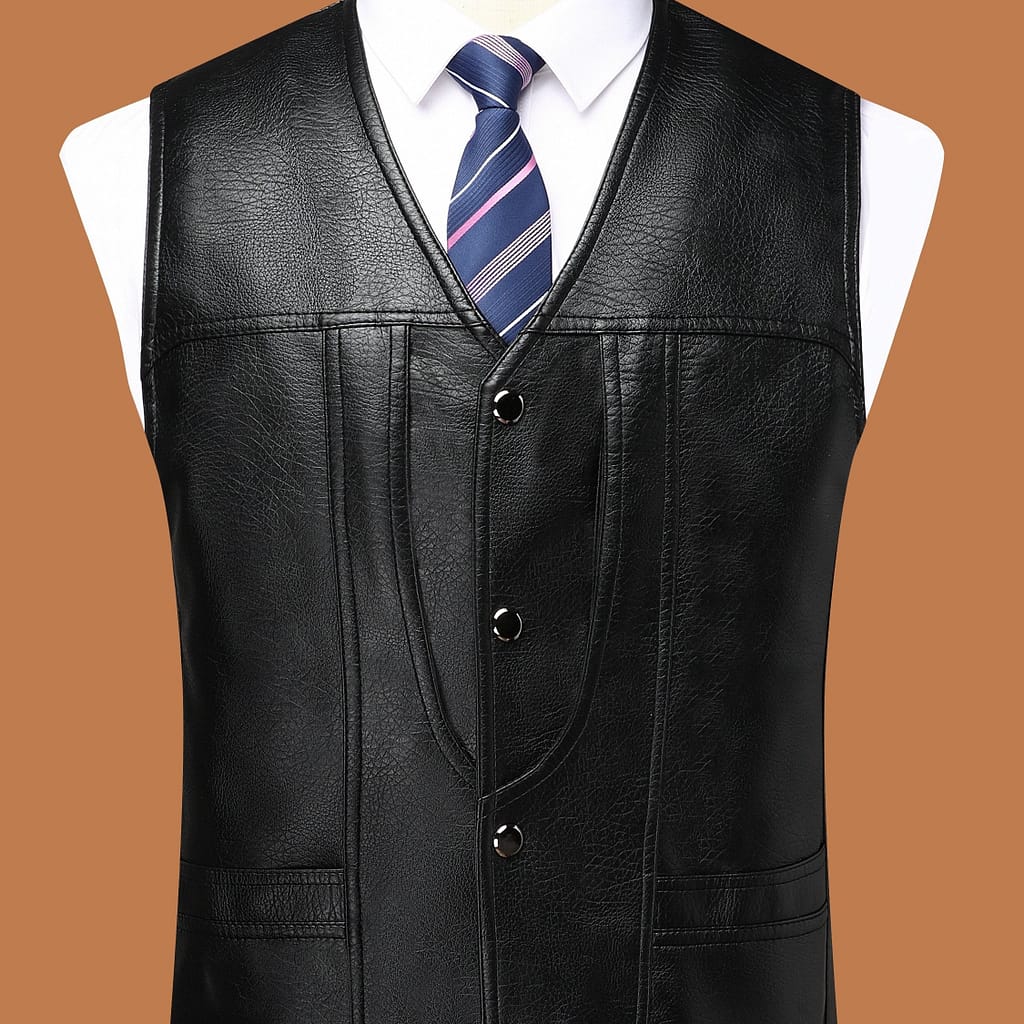 Men’s Casual Button-up Fleece Vest,, V-neck, Short Length, Solid Color With Zipper Detail – , Apparel | Design | Zipper Closure Vest Clothing Shop Online at Dubai Trades 2