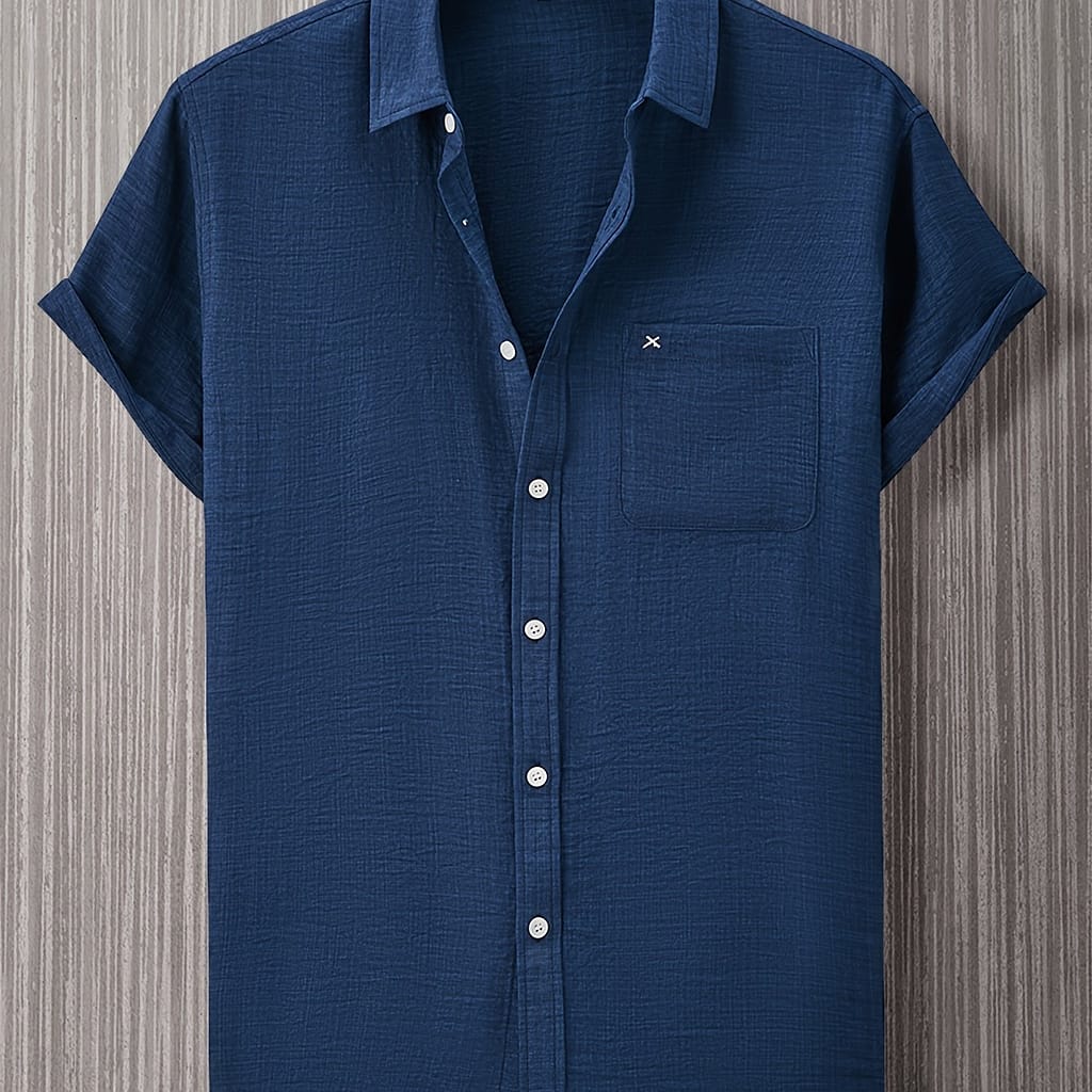 Men’s Casual Short-sleeve Shirt Casual Button-Down Shirts Shop Online at Dubai Trades 2